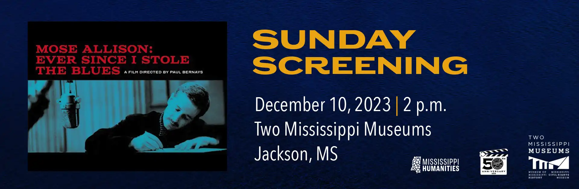 Sunday Screening - Dec 10, 2023 - Mose Allison