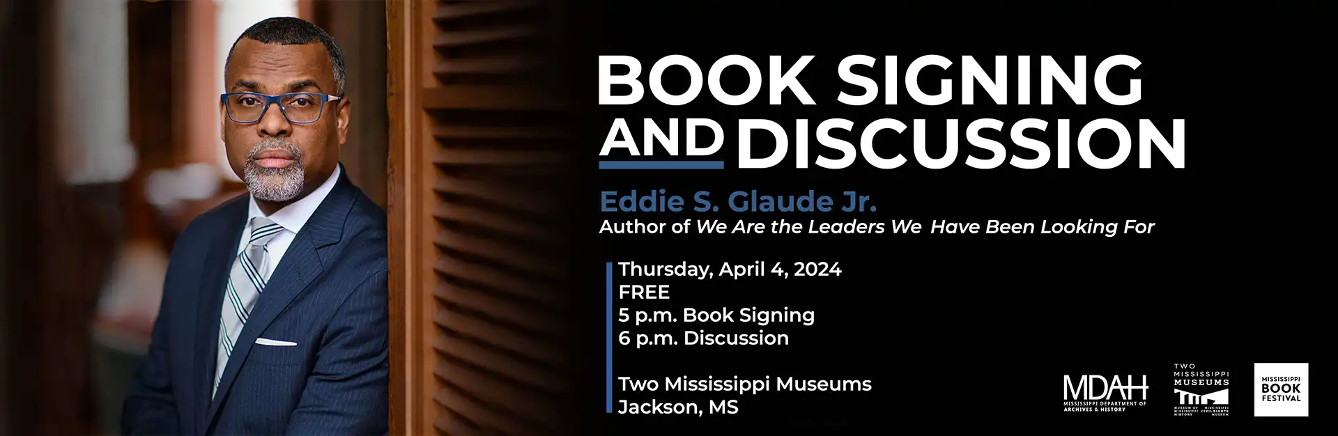 Eddie Glaude Book Signing and Discussion - April 4, 2024