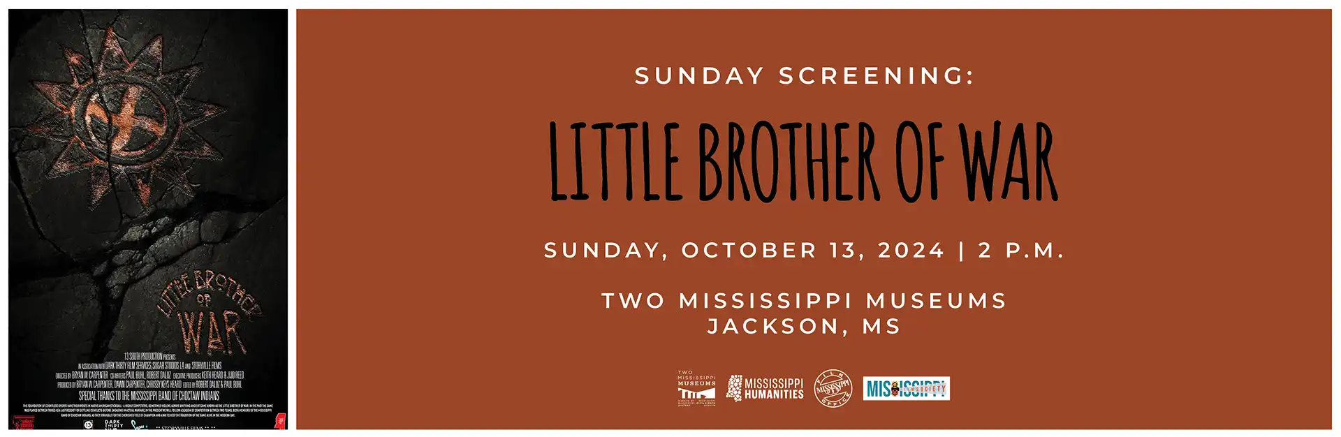 Sunday Screening - Oct 13, 2023 - Little Brother of War