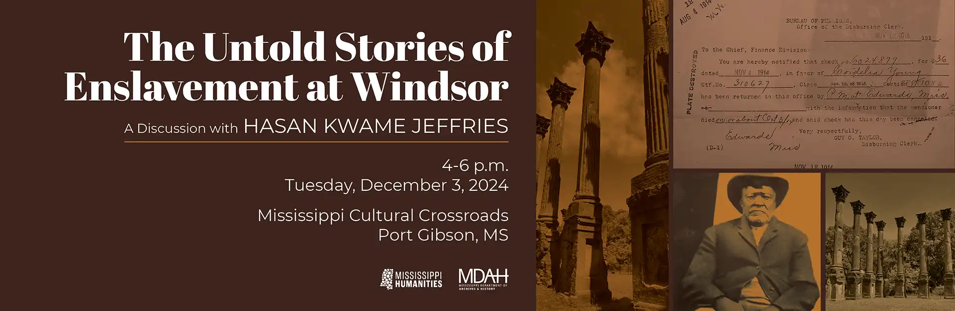 Untold Stories of Enslavement at Windsor - Tuesday, Dec. 3, 2024