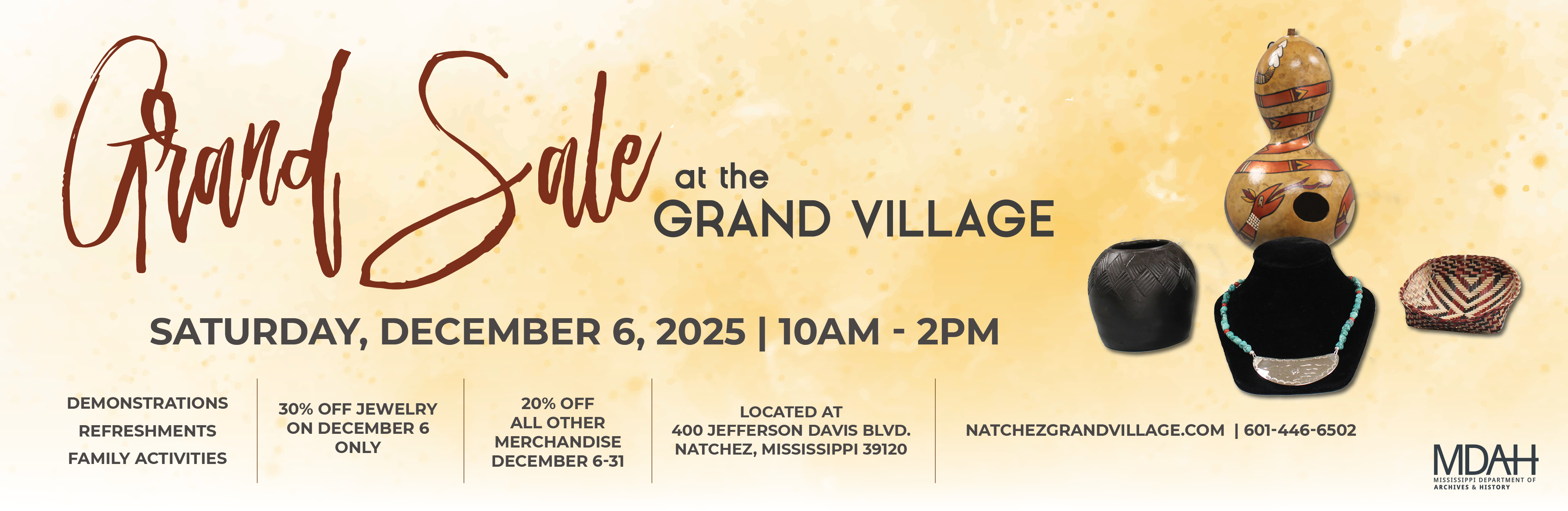 Grand Sale at the Grand Village - December 6, 2025