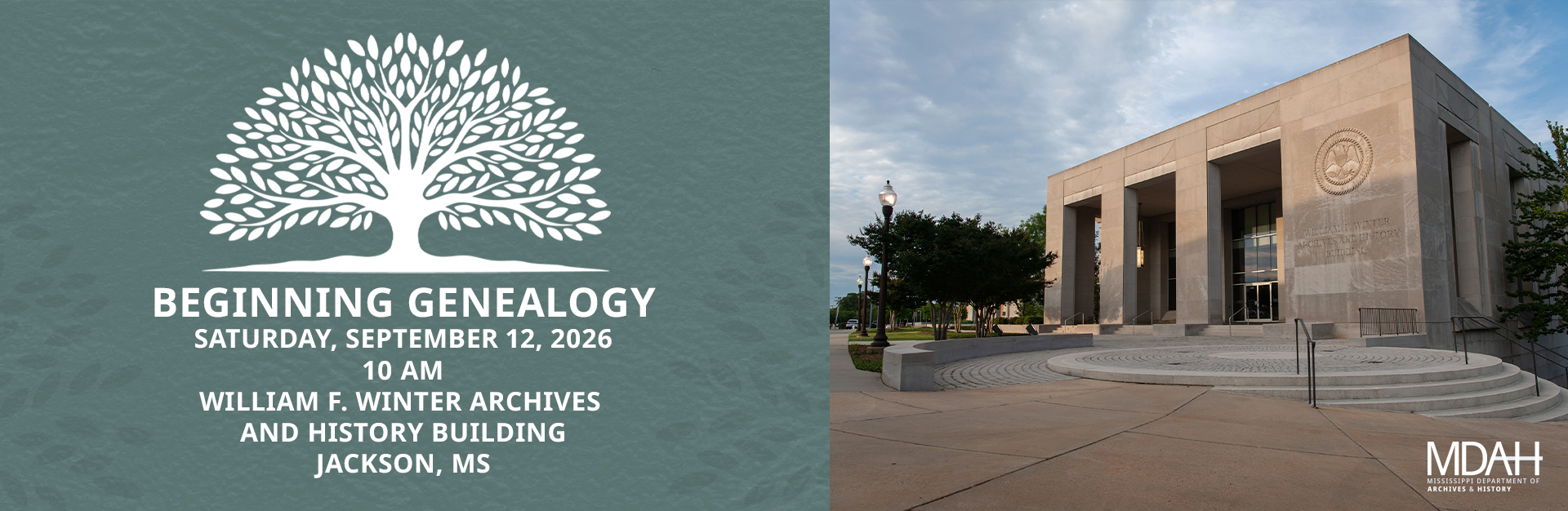 Beginning Genealogy Workshop - September 12, 2026