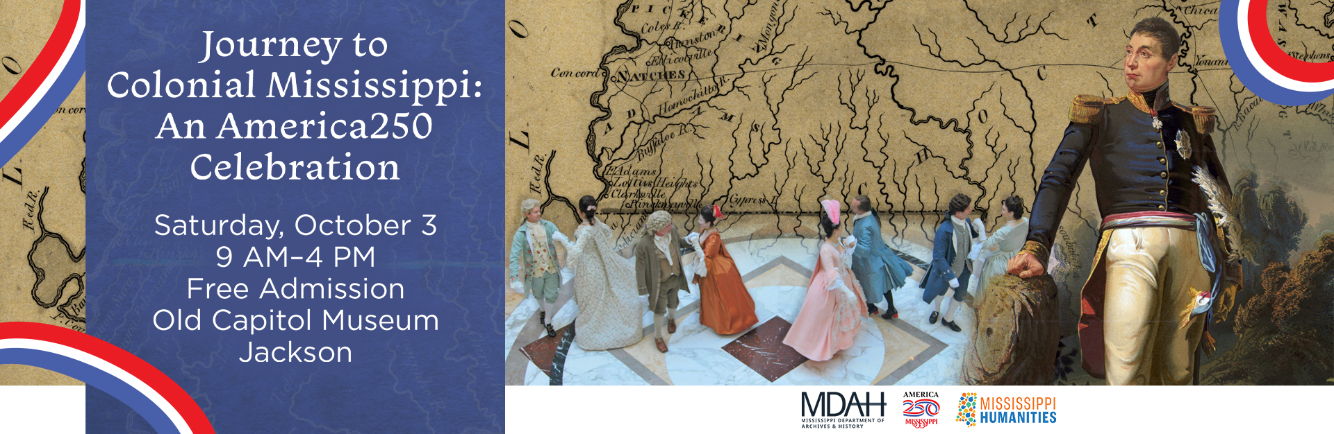 Journey to Colonial Mississippi - Saturday, October 3, 2026