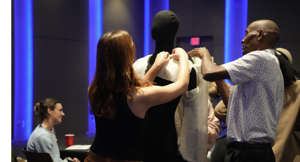 Participants engage in a hands-on exercise 