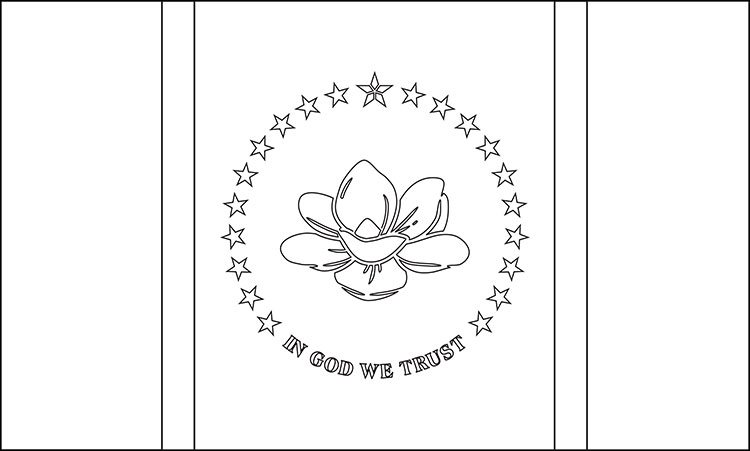 State Flag Coloring Sheet